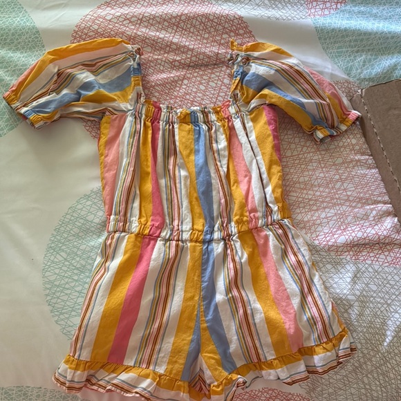 Janie and Jack Toddler Colorful Striped Romper - Picture 3 of 3